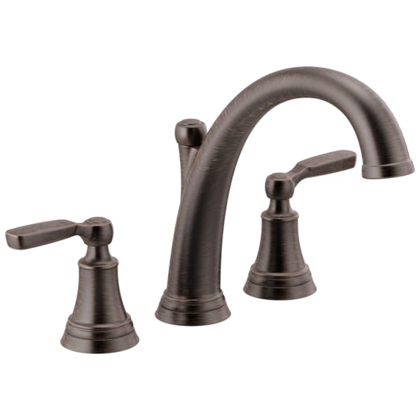 3-hole 8-16" installation Hole Deck-Mount without Diverter Tub Filler Faucet, Venetian Bronze